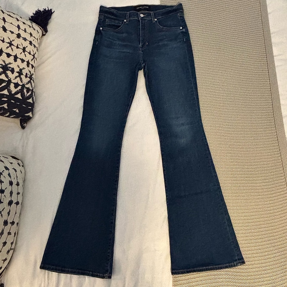 NWOT Veronica Beard Beverly High-Rise Skinny Flare Jeans SZ 30 - Picture 5 of 8
